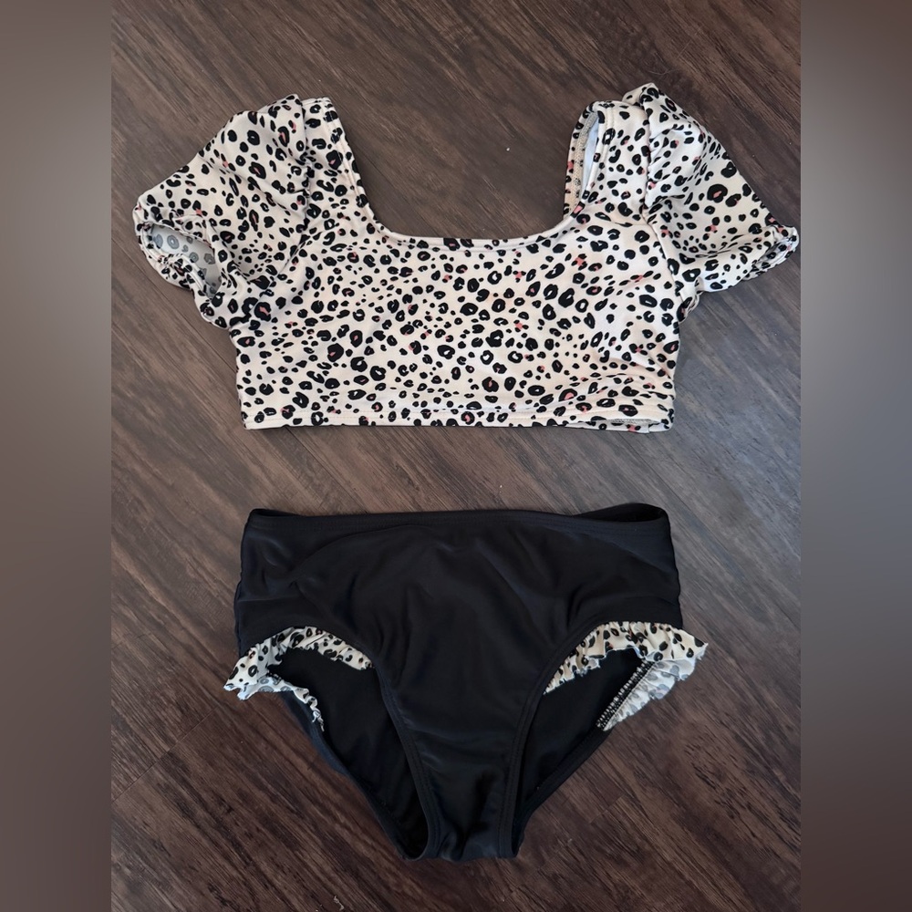 Kids Leopard Print Bikini